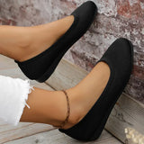 Frieda | Rib-Knit Slip-On Ballet Flats