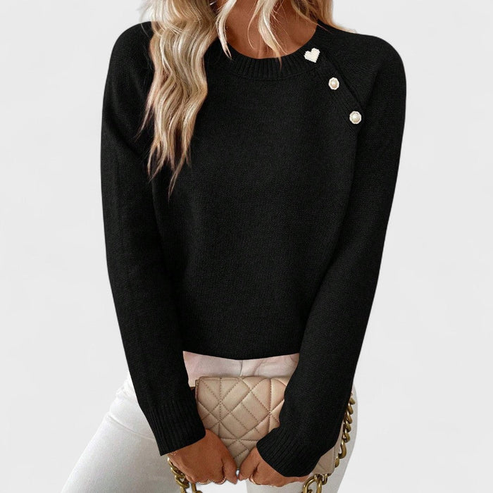 Asymmetric Button Jumper