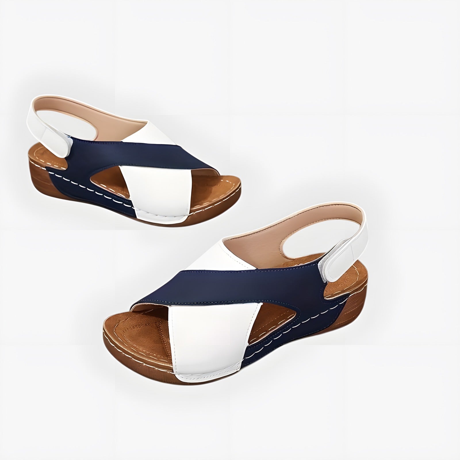 Madison | Women's Comfortable Orthopaedic Sandals Navy, photo studio