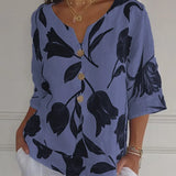 Nova | Floral V-Neck Blouse