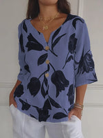 Nova | Floral V-Neck Blouse