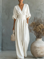 Nancy | Flowy Belted-Waist Maxi Dress