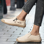 June | Stitched Slip-On Shoes with a Side Zip