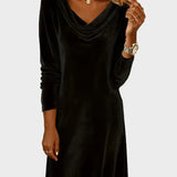 Rosina | Flowy Velvet Dress