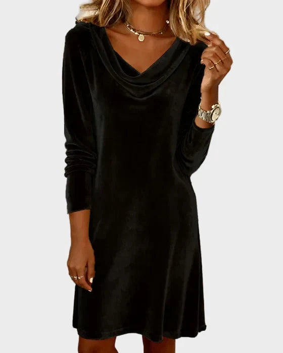Rosina | Flowy Velvet Dress