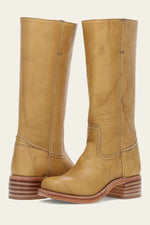 Jane | Tall Pull-On Boots with a Stacked Heel