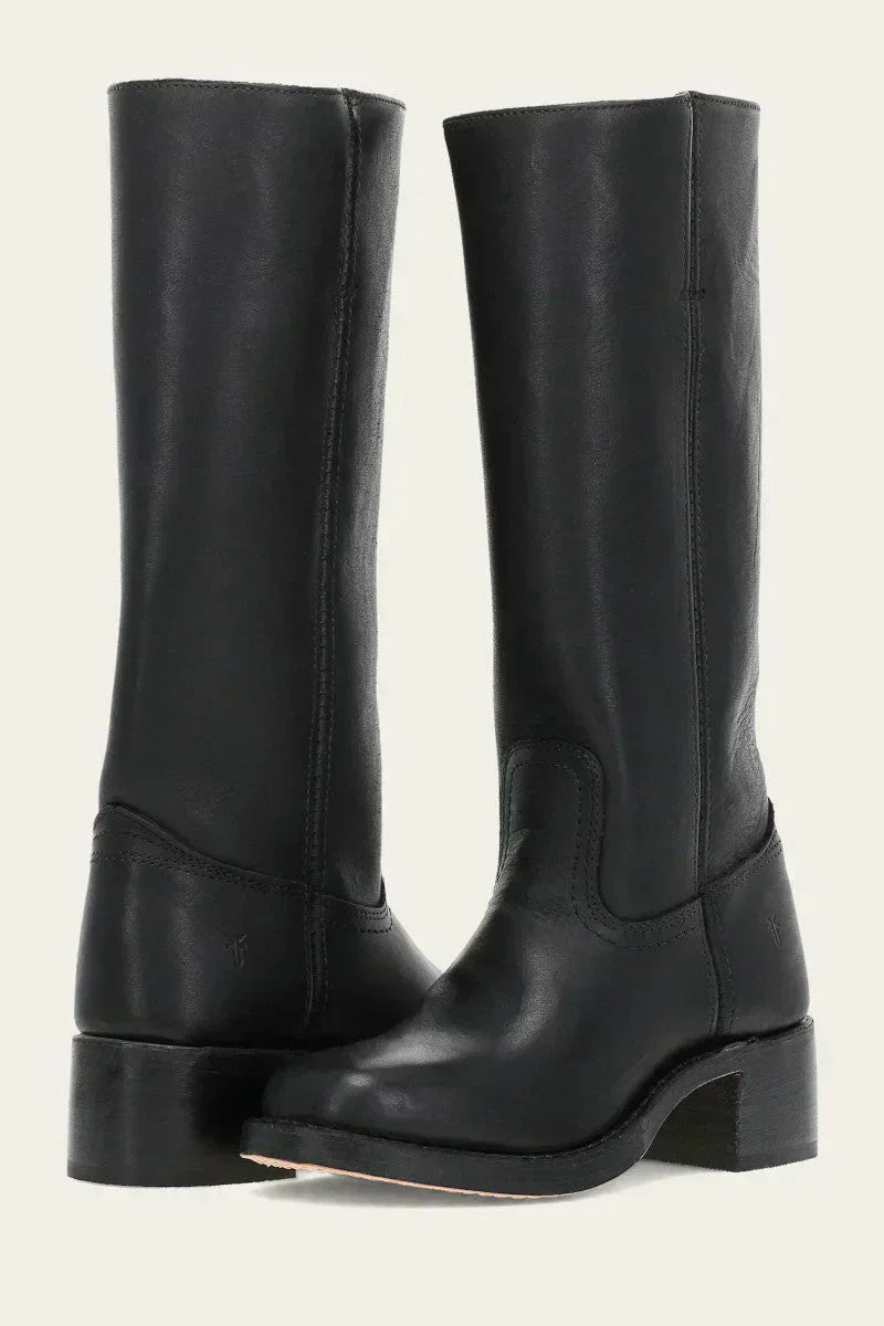 Jane Classic Western Boots Black, photo studio