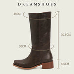 Jane | Tall Pull-On Boots with a Stacked Heel