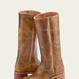 Jane | Tall Pull-On Boots with a Stacked Heel