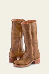 Jane | Tall Pull-On Boots with a Stacked Heel