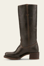 Jane | Tall Pull-On Boots with a Stacked Heel