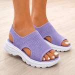 Caluna | Cushioned Slip-On Platform Sandals