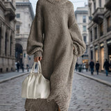 Phyllis | Oversized Knit Dress with Balloon Sleeves