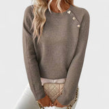 Asymmetric Button Jumper