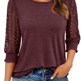 Beatriz | Elegant Blouse with Openwork Sleeves