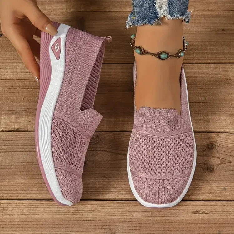 Azalea Orthopedic Slip-On Sneakers Pink, photo studio