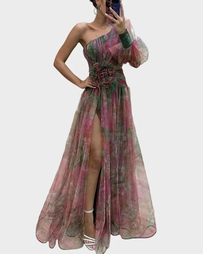 Nadine | Elegant Dress for Women Red, photo studio