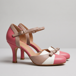 Celeste | Comfort Court Shoes with a Low Heel