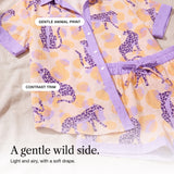 Celia | Leopard Print Shirt and Shorts Set with Contrast Trim