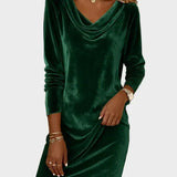 Rosina | Flowy Velvet Dress