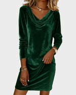 Rosina | Flowy Velvet Dress