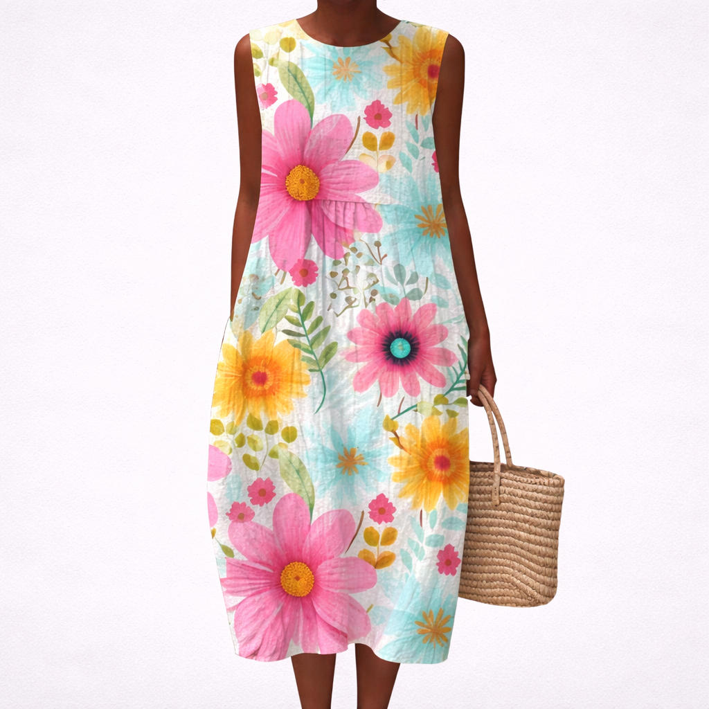 Charlene | Women's Sleeveless Summer Dress