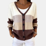 Chocolate Colourblock Cardigan