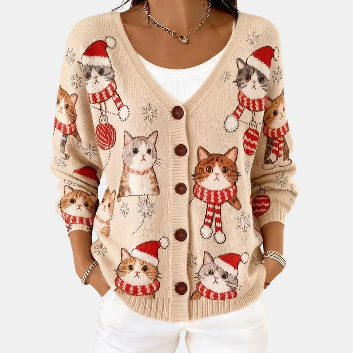 Christmas Hooded Cardigan