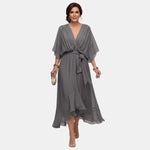 Monica | V-Neck Chiffon Dress