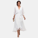 Monica | V-Neck Chiffon Dress