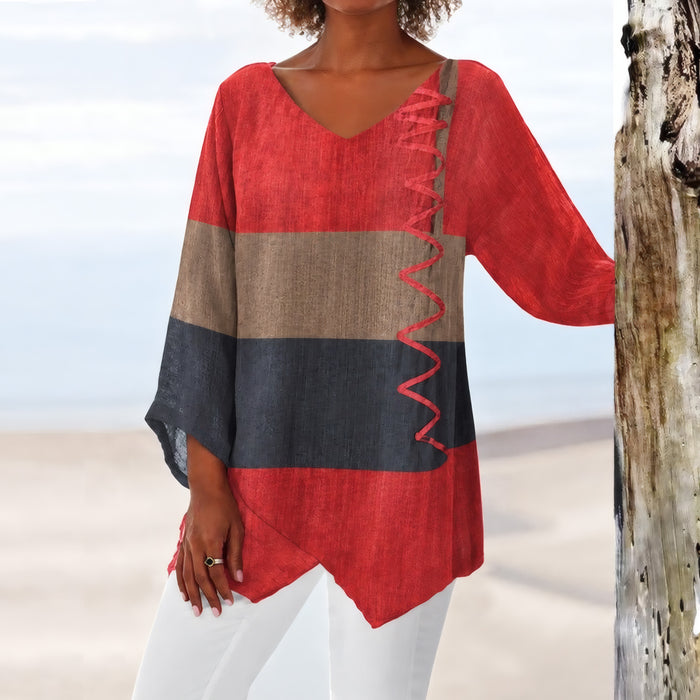 Orianna | Classic Geometric Print Blouse