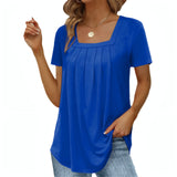 Genevieve | Flowy Square-Neck Blouse