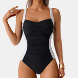 Darlene | Twist-Front One-Piece Swimsuit with Side Panels