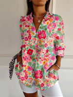 Rosamund | Geometric Print Shirt