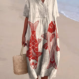 Annalise | Airy Artistic Print Dress
