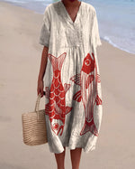 Annalise | Airy Artistic Print Dress