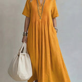 Davina | Elegant V-Neck Dress