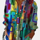 Rosamund | Geometric Print Shirt