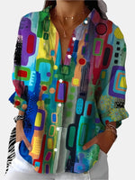Rosamund | Geometric Print Shirt