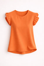 Alessandra | Short-Sleeve Tiered Ruffle Blouse