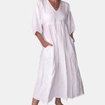 Caitlin | Chic Flared V-Neck Dress
