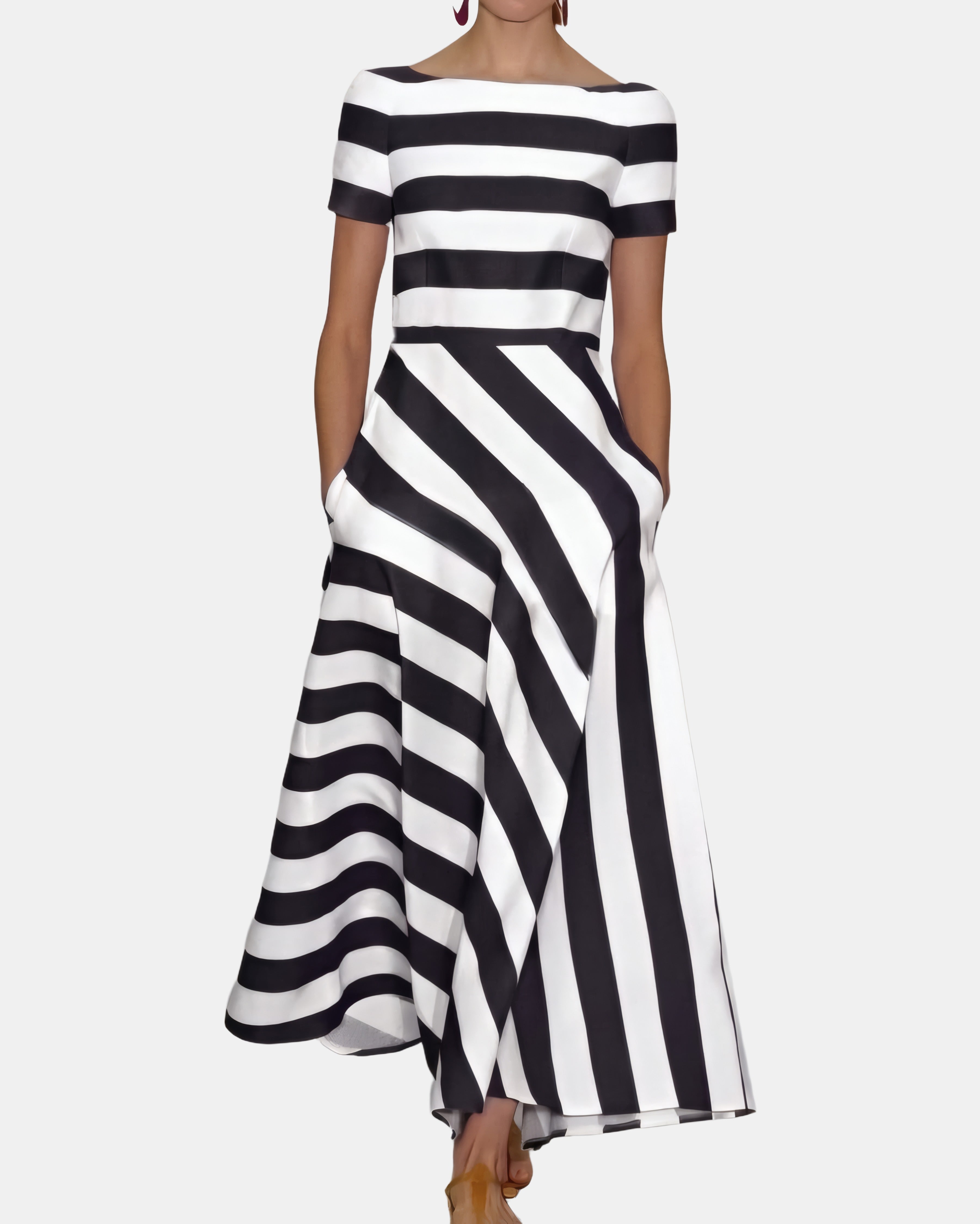 Agnes | Elegant Maxi Dress Black, photo studio