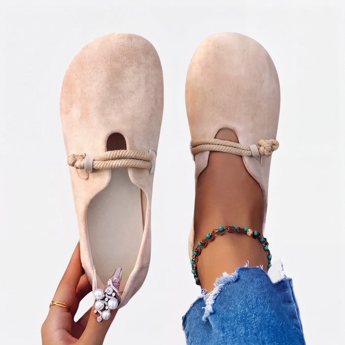 Nadine | Orthopaedic Flats with a Knotted Cord Detail