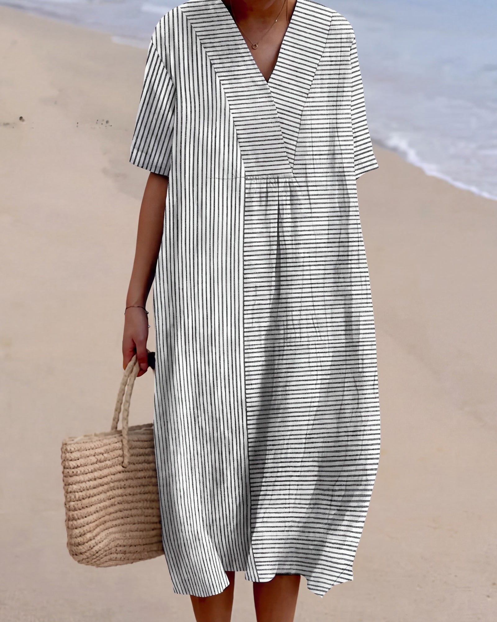 Annalise | Airy Artistic Print Dress Style 2, photo studio