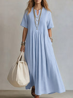 Davina | Elegant V-Neck Dress