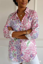 Adaline | Printed Shirt with Roll-Up Sleeves