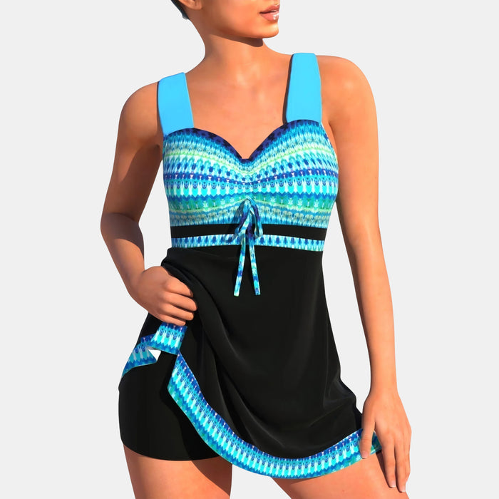 Maribel | Two-Piece Swim Dress with a Sweetheart Neckline