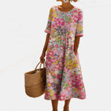 Remy | Vintage Floral Midi Dress