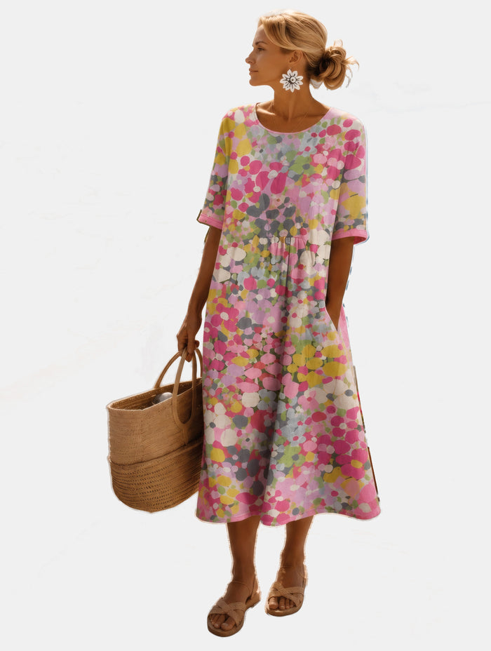 Remy | Vintage Floral Midi Dress