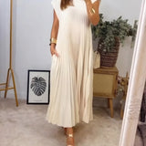 Aggie | Naturally Elegant Flared Pleated Dress